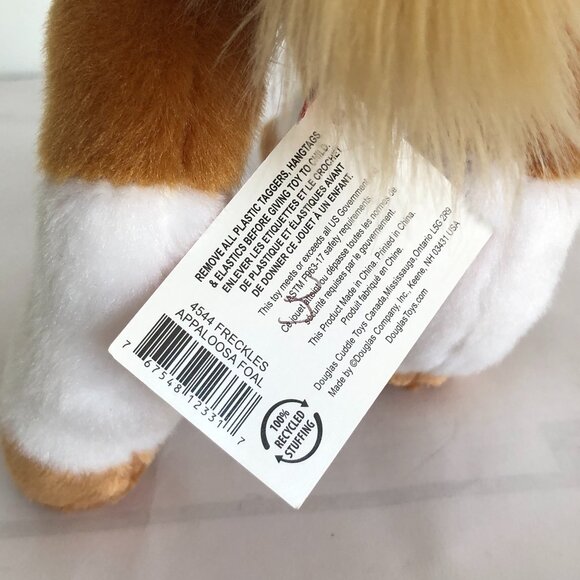 New w/Tag Douglas Plush Horse Freckles Golden Appaloosa Foal - Picture 12 of 12